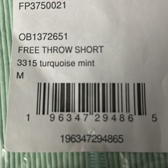 Free PEOPLE MOVEMENT Free Throw Short in Turquoise Mint NEW Size M NWT - Picture 6 of 6